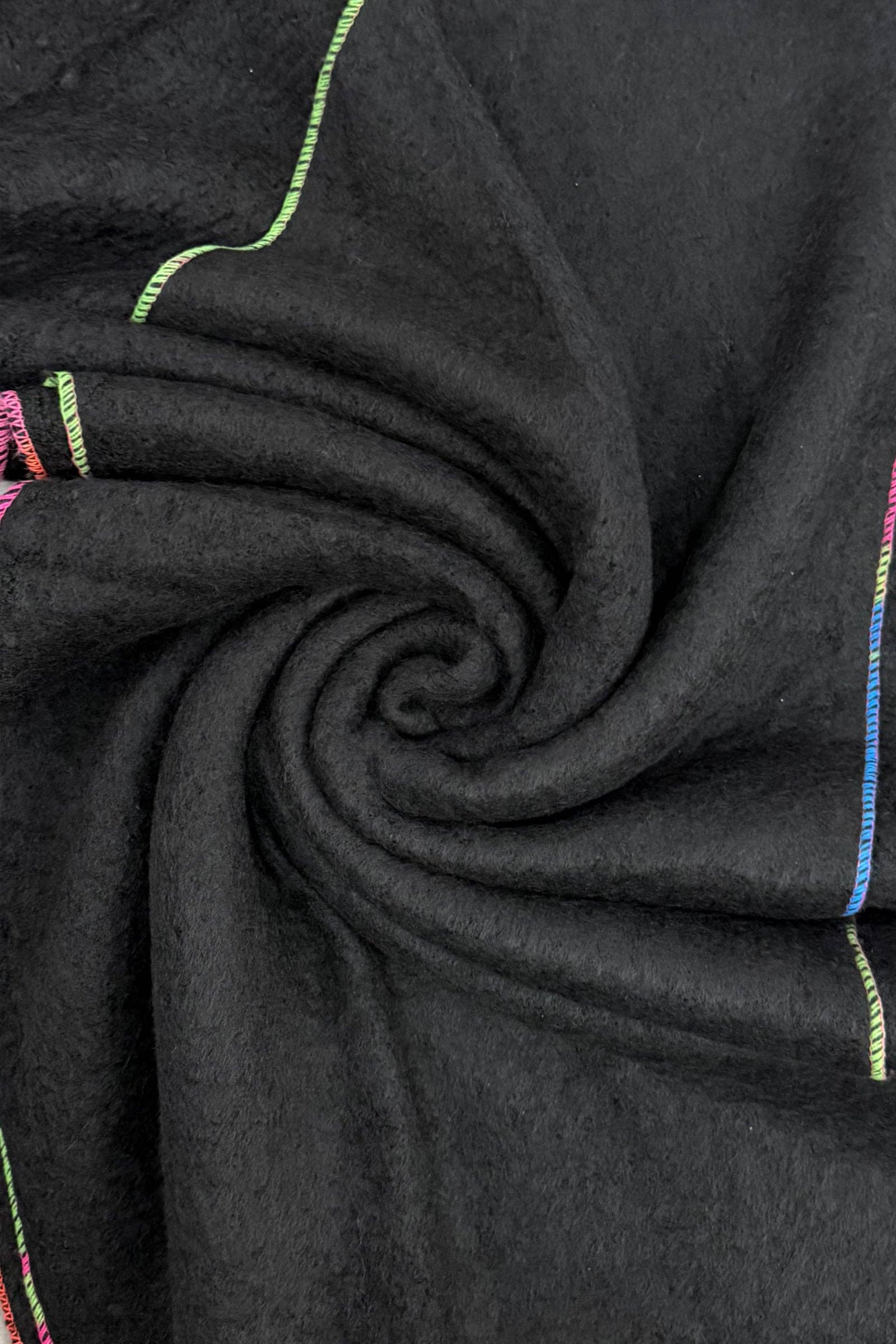 Fashion Scarf World - Wholesale Scarf - Women's - Plain Contrast Stitch Wool Diagonal Edge Scarf5