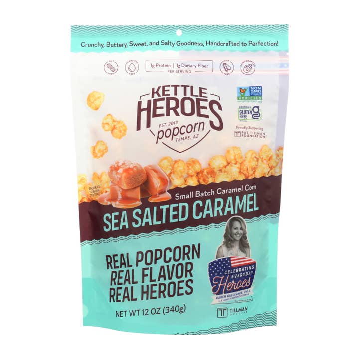 Kettle Heroes Artisan Popcorn - Wholesale Popcorn - Sea Salted Caramel Corn