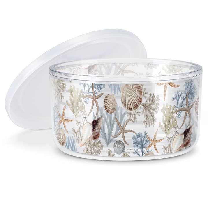 Insulated Plastic Travel Bowl w/ Lid 22 Oz.-Beyond The Shore for wholesale by Conimar Promotions