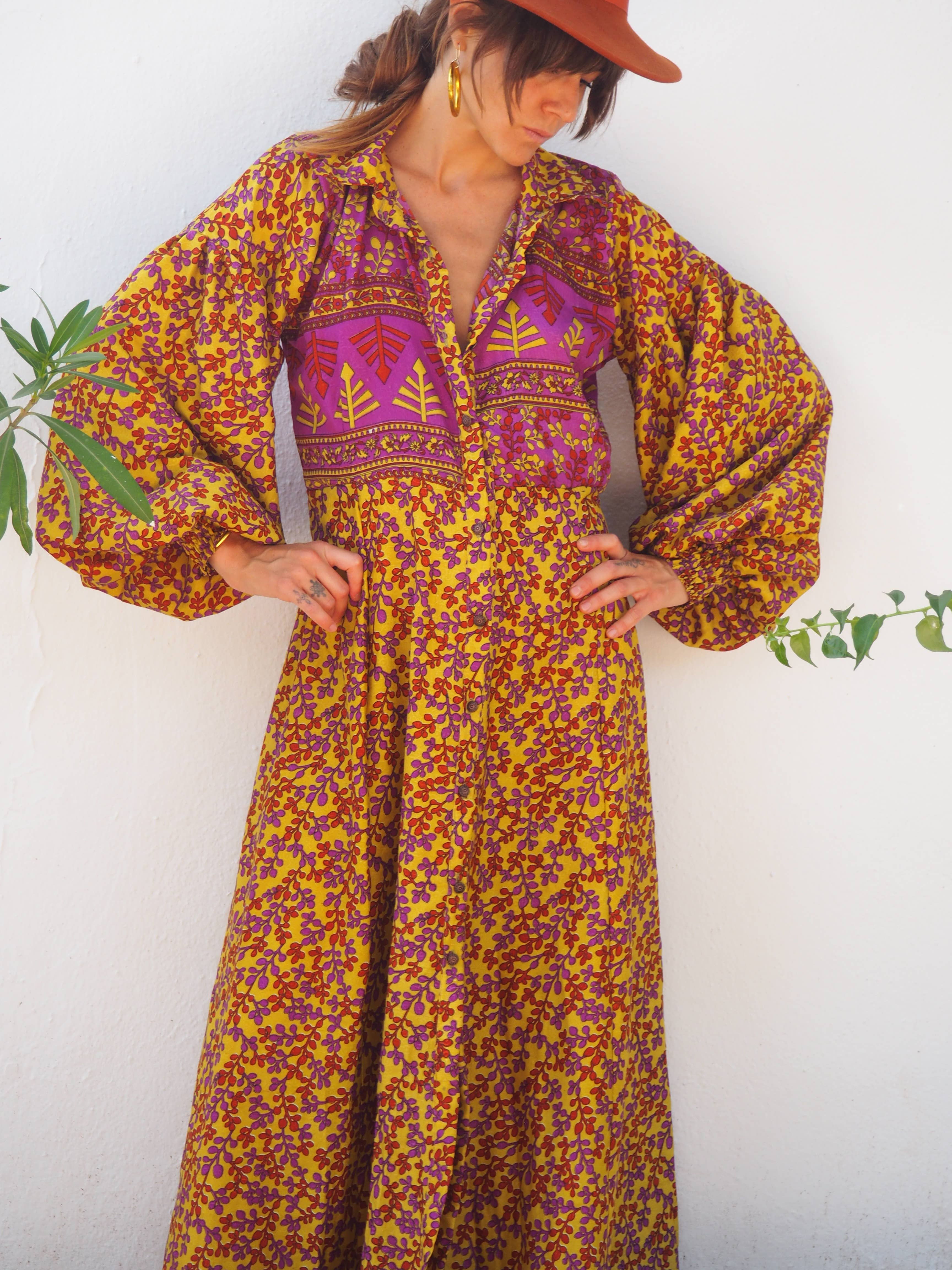 Vagabond Ibiza - Wholesale Dress - Women's - The Lenya Dress– Up-cycled Vintage Sari Dress 23