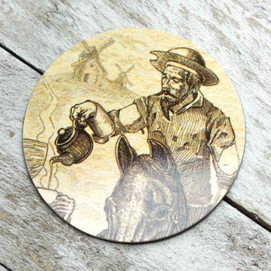Don QuijoTea - Imán para venta al por mayor de Novelteas LLC