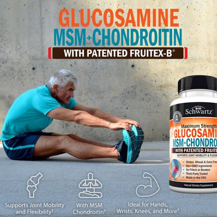 BioSchwartz - Wholesale Oral Supplement/Vitamin - Glucosamine Chondroitin MSM 2110mg: Joint Support (180 Cap)1