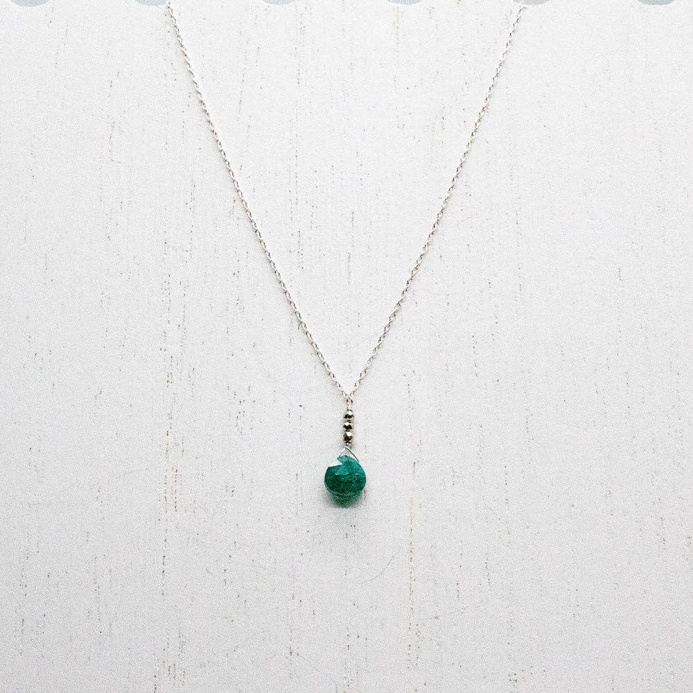 Susan Roberts Jewelry - Wholesale Jewelry Set - Emerald Silver Raindrop Set2