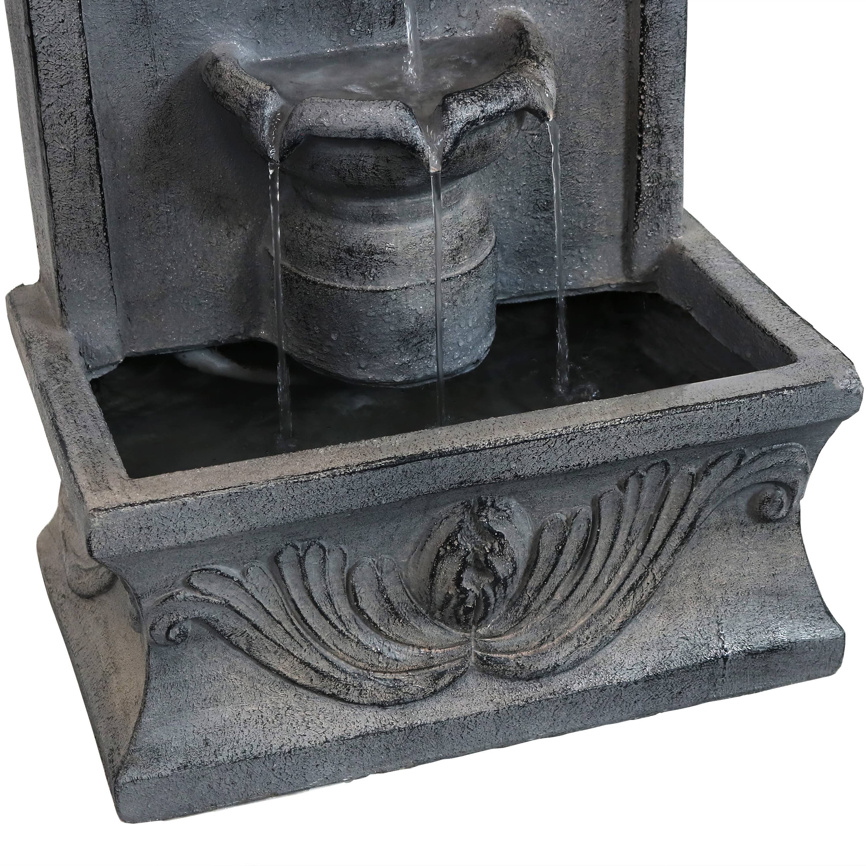 Sunnydaze Decor - Wholesale Outdoor Ornament/Decor - French-Inspired Reinforced Concrete Outdoor Fountain9