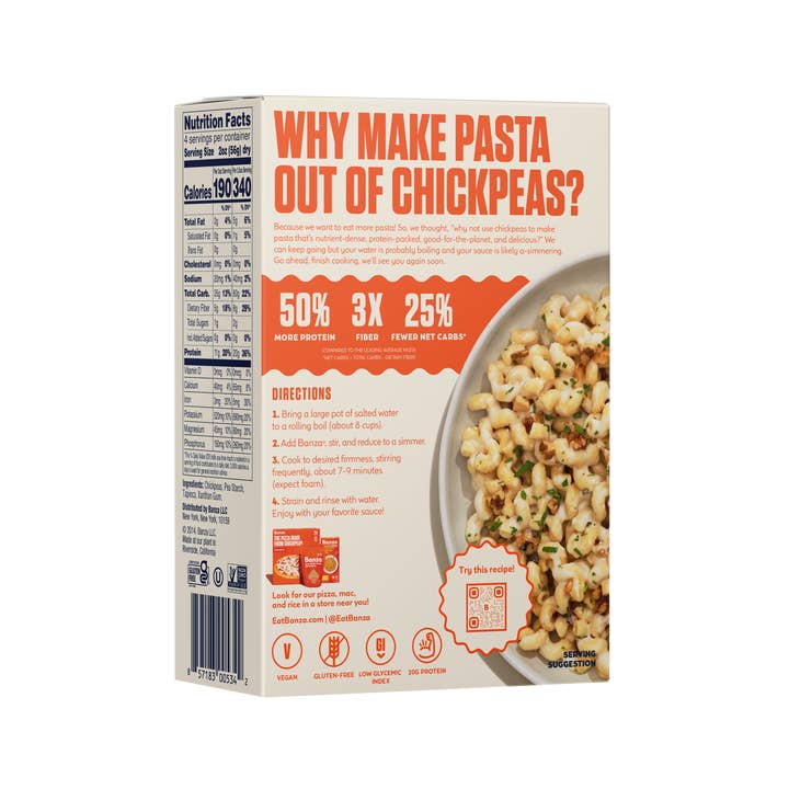 Banza - Wholesale Pasta - Banza Cavatappi 6-Pack | High Protein, Lower Carb, GF Pasta1