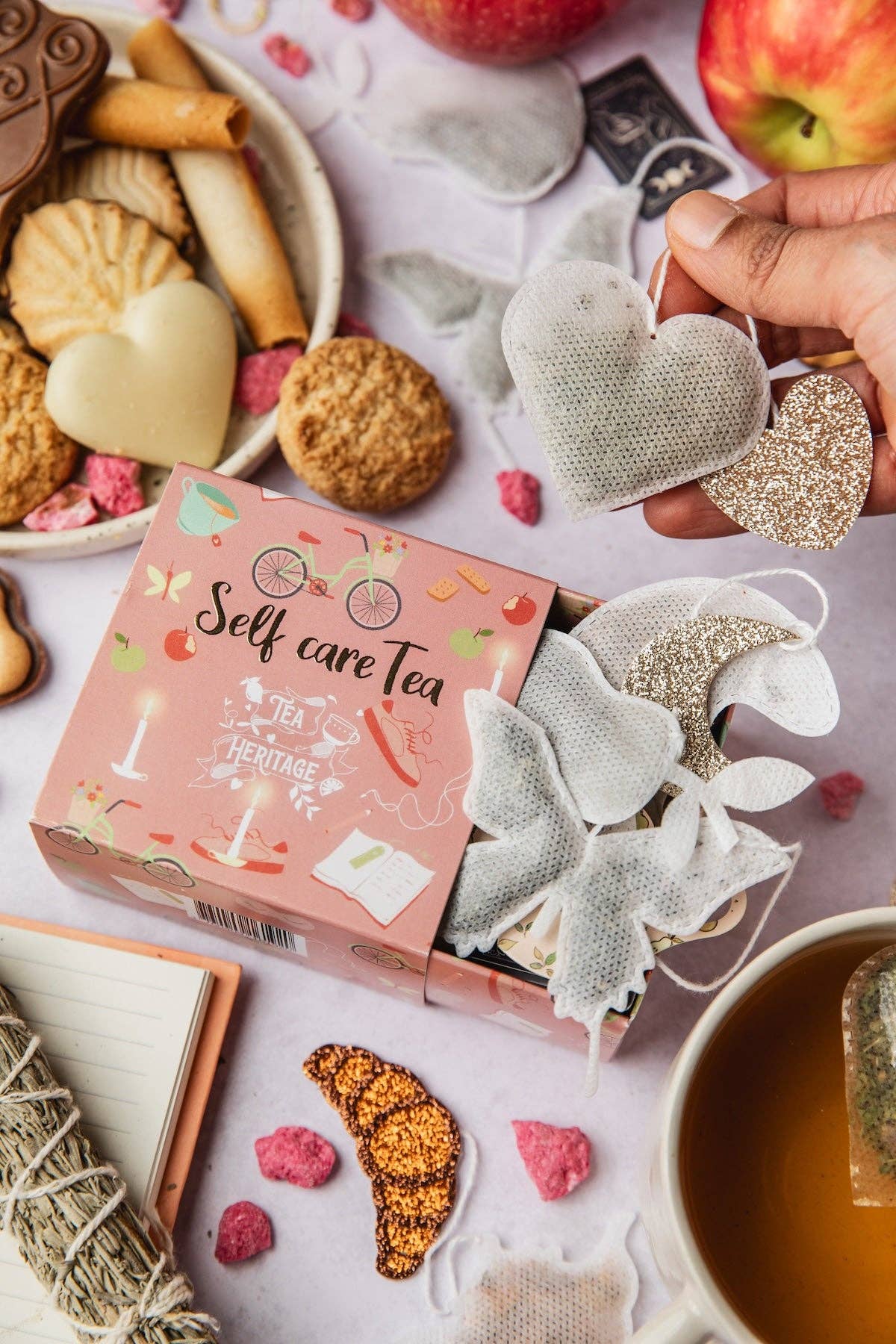 Tea Heritage - Wholesale Tea Bags - Self Care Tea Box – 10 Cocooning-Shaped Sachets6