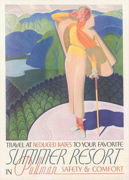 Found Image Press - Venta al por mayor Pegatina - Pegatina TR-546 Póster de Viaje de Verano en el Resort0