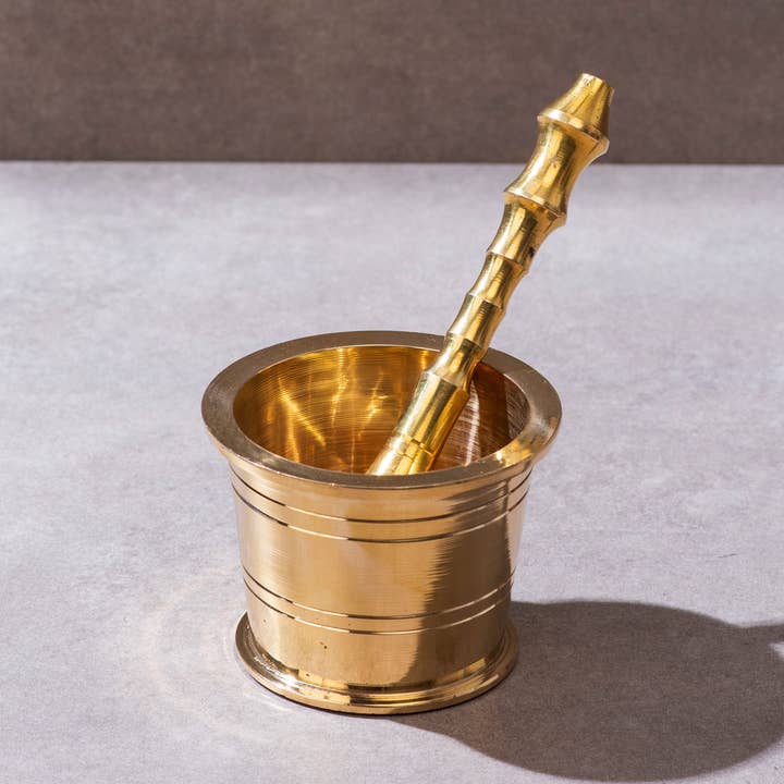Brass Mortar and Pestle for wholesale by P-TAL