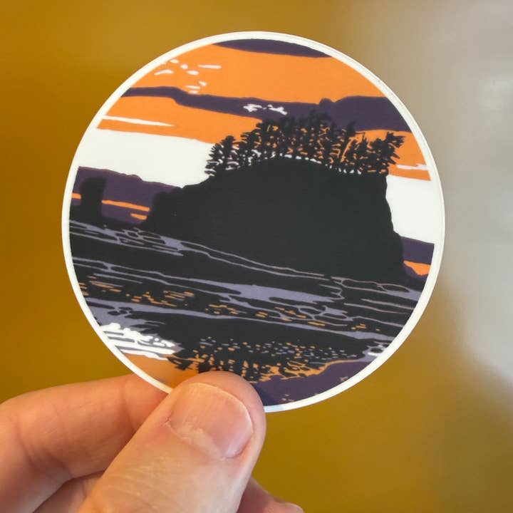 Second Beach Sticker for wholesale by PrintsOnTheTrail