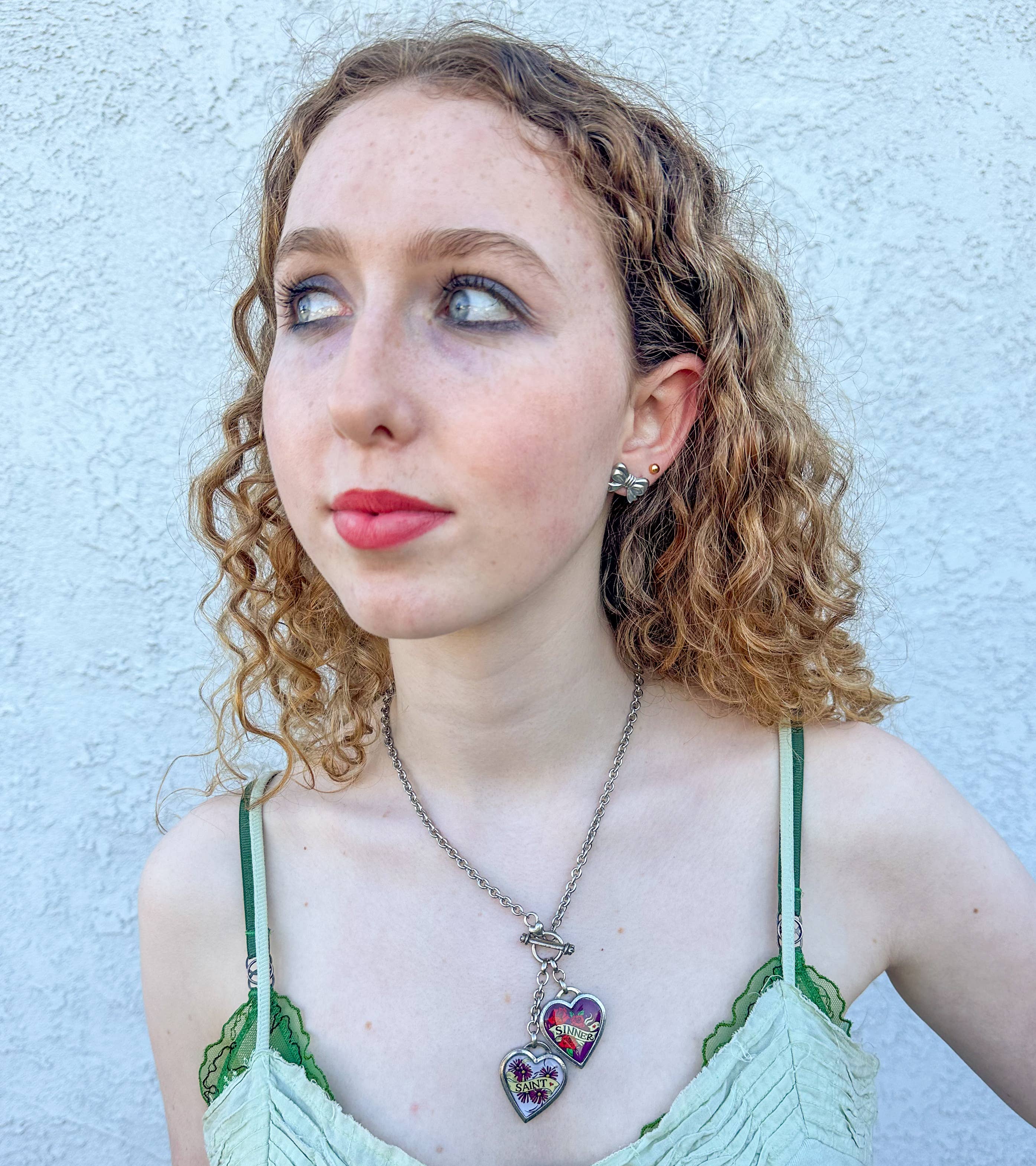 Classic Hardware - Wholesale Pendant/Charm Necklace - Saint & Sinner - Medium Double Toggle Necklace2