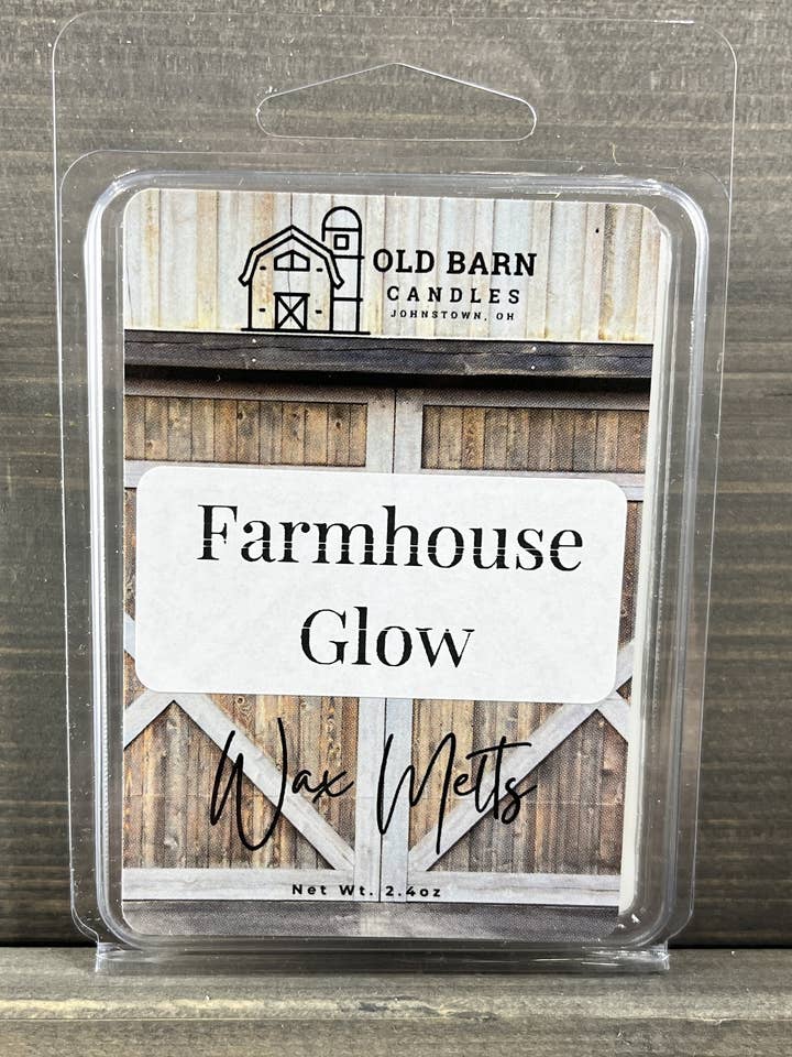 Farmhouse Glow Wax Tart Melts for wholesale by Old Barn Candles