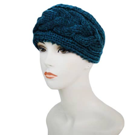 Cap Zone - Wholesale Fashion Headband - Women's - Cable Pattern Big Head Band2