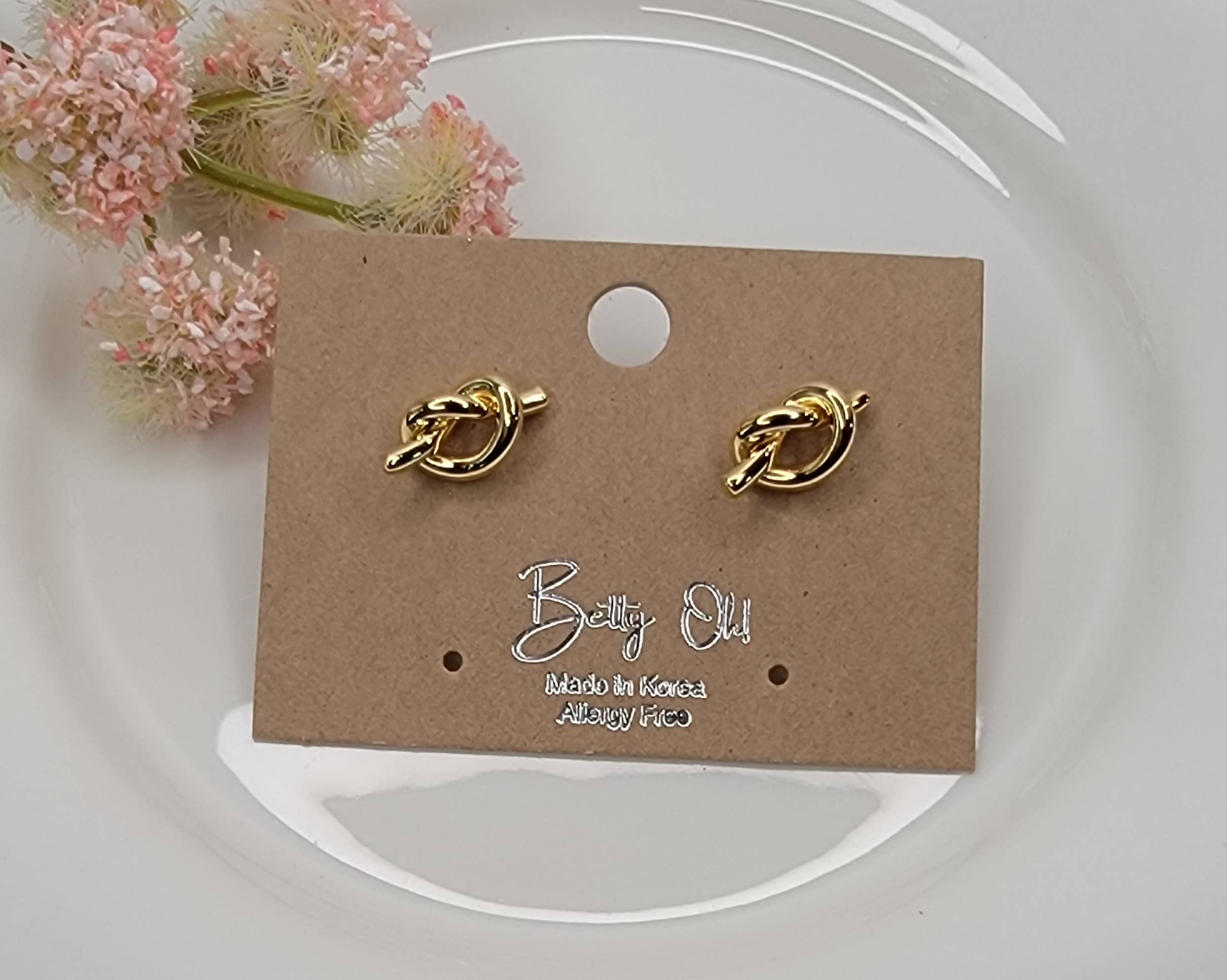 BETTYOH INC - Wholesale Stud/Post Earrings - KNOT STUD EARRINGS.