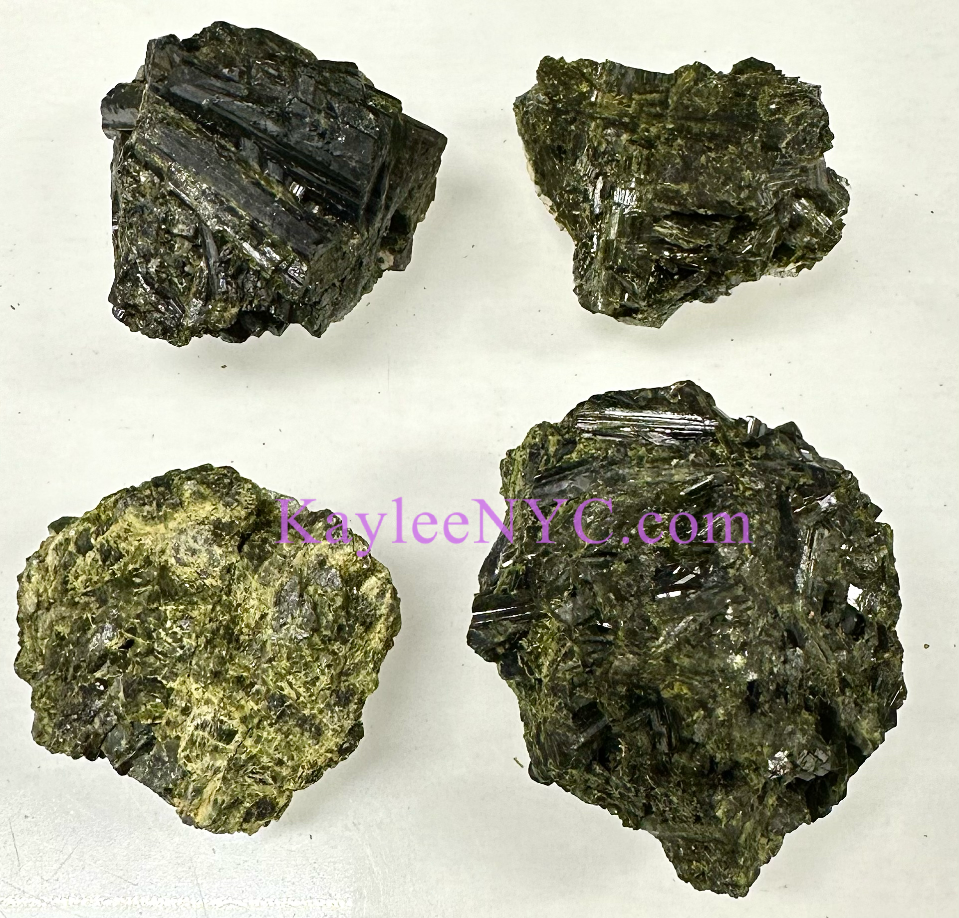 KayleeNYC - Wholesale Spiritual Stone/Crystal - 2 lb Natural Raw Epidote Crystals Healing Energy 2