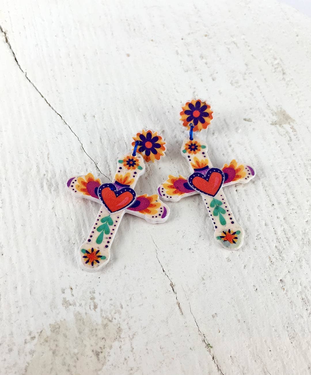 Pipapaper – Großhandel Ohrhänger – KREUZANHÄNGER MEXIKO0