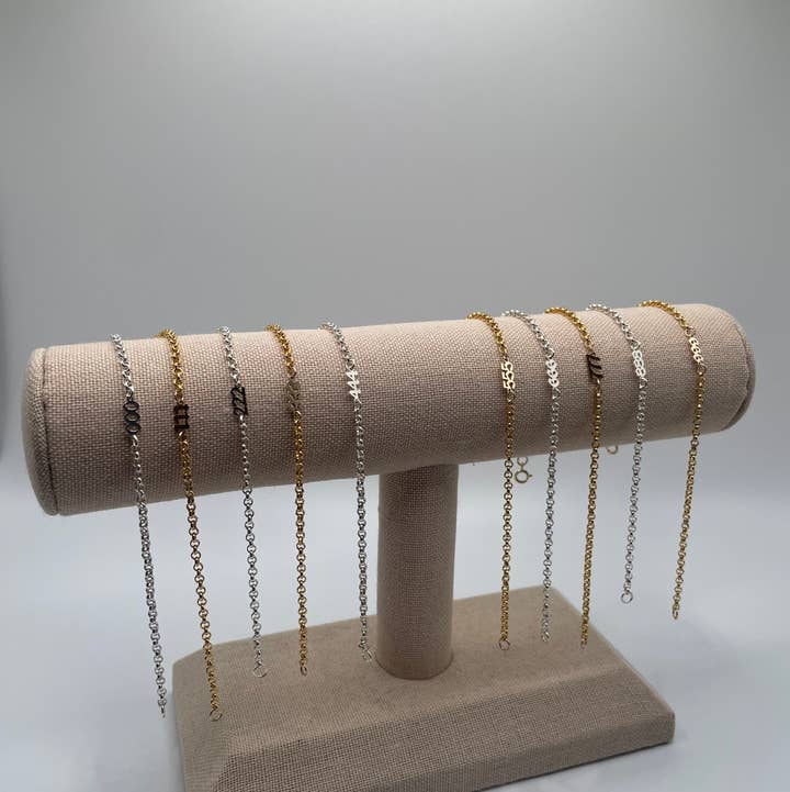 Gioielli By Gabriella - Wholesale Charm/Dangle Bracelet - Angel Number Bracelet