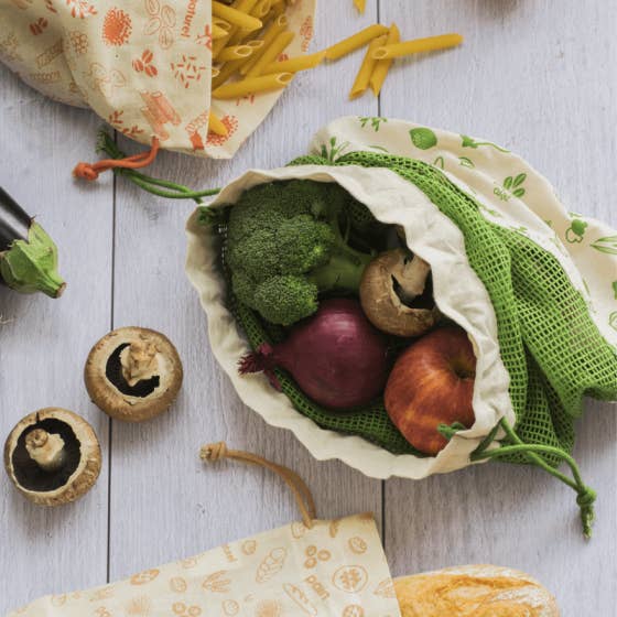 Zero Waste Bag (set of 3) for wholesale by Pebbly