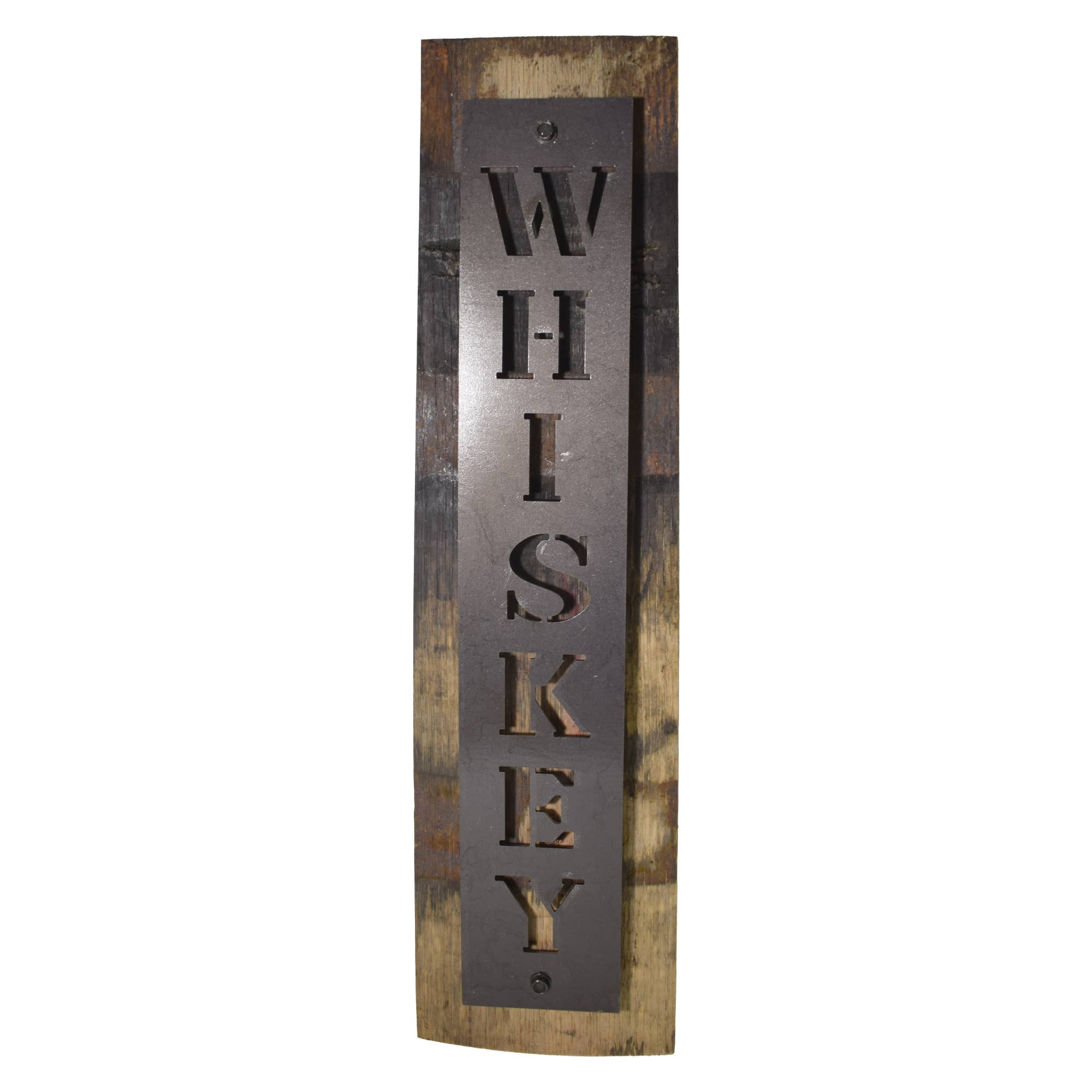 Layne Wilson - Wholesale Sign - Reclaimed Barrel Stave Wall Sign with Metal Whiskey Cutout5