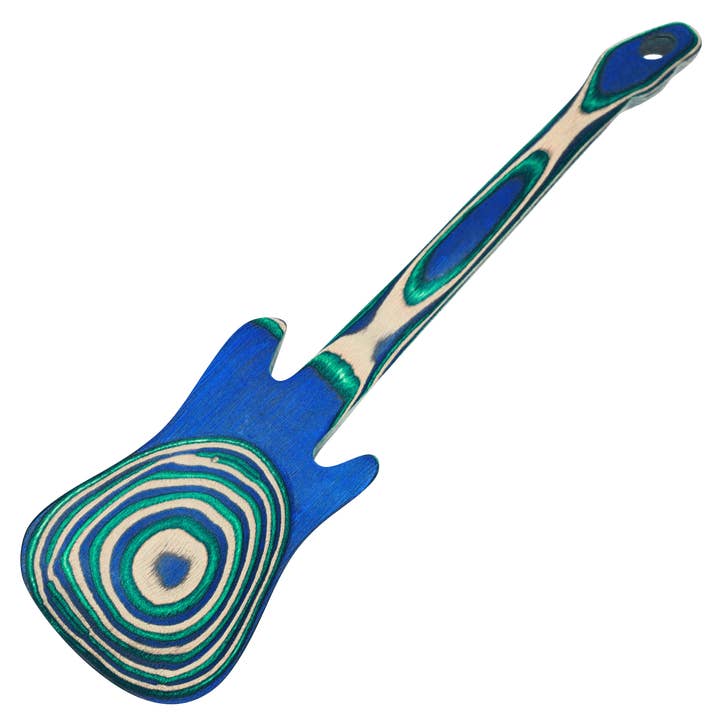 12" Peacock Pakka Guitar Spoon for wholesale by Island Bamboo