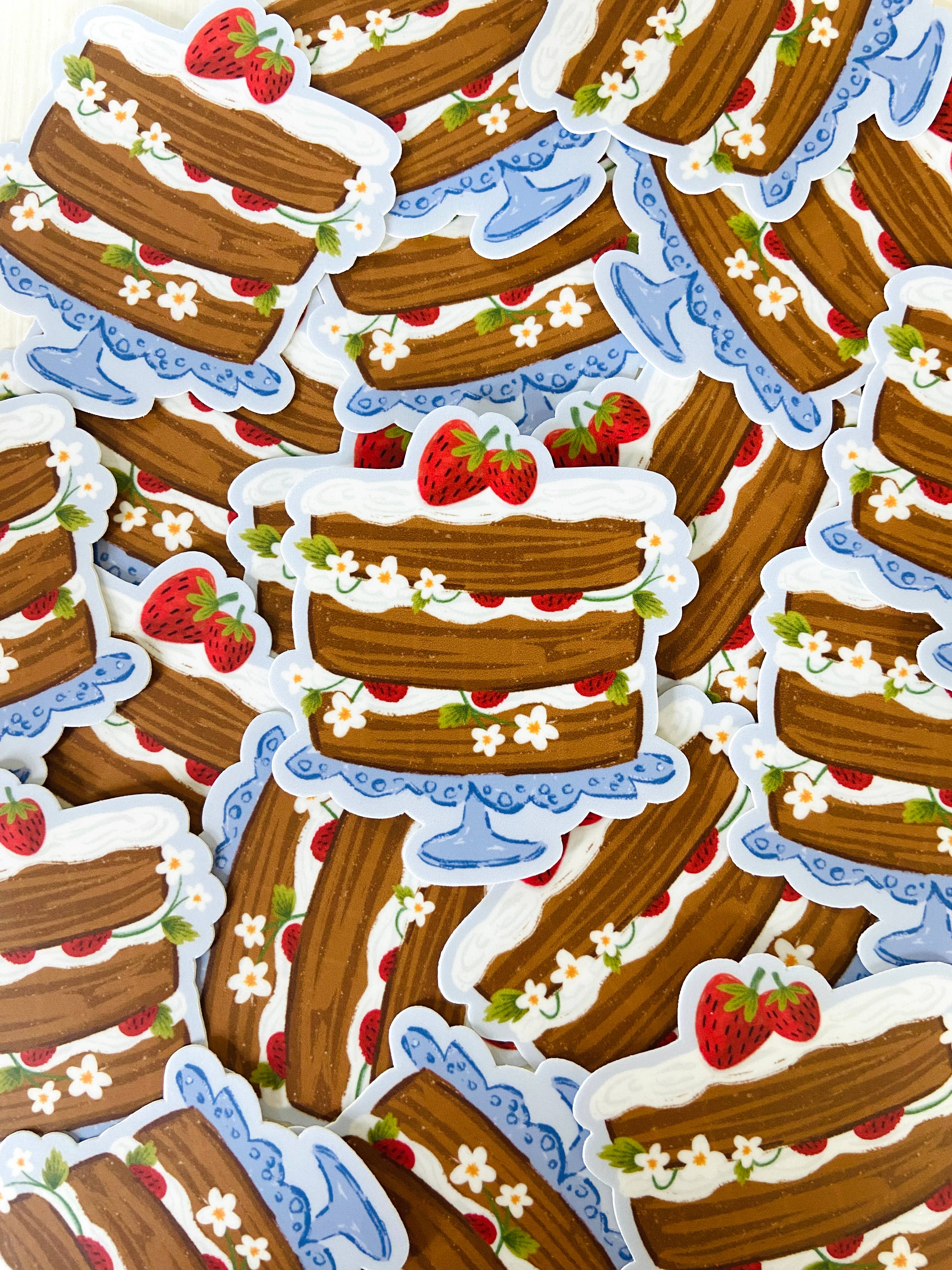 Makerie Day - Wholesale Sticker - Strawberry Cake Sticker0