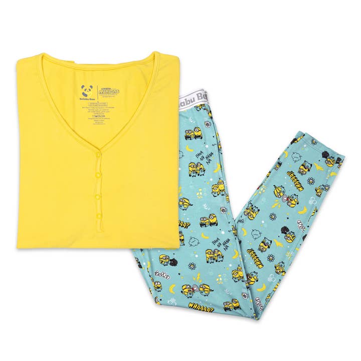 Bellabu Bear - Wholesale Sleepwear Set - Women's - Minions Bello Banana Bamboo Women's Pajama Set