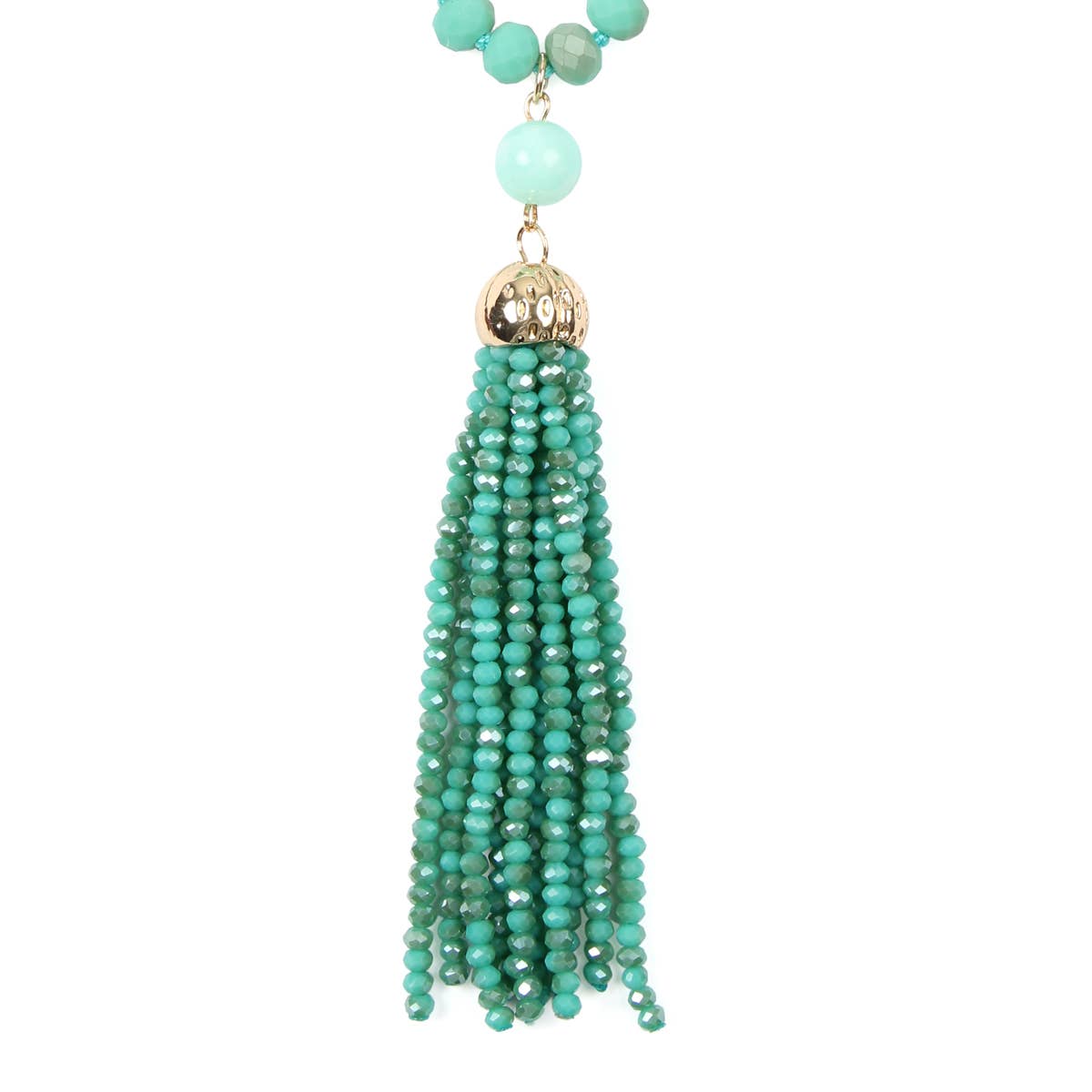 MYS Wholesale Inc - Wholesale Pendant/Charm Necklace - Rondelle Tassel Pendant With Polycord Necklace6