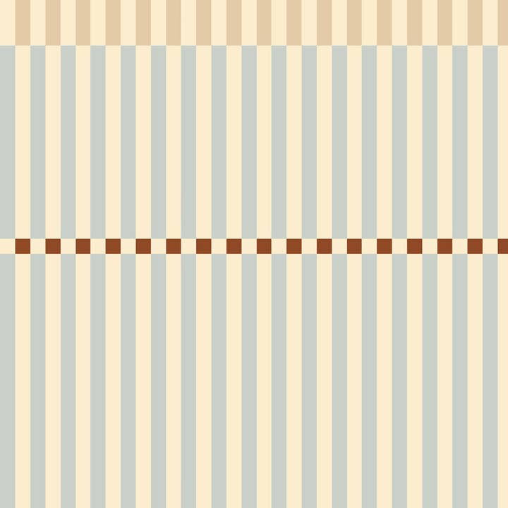 Stripes nostalgia beige blue vintage Wallpaper Sample for wholesale by DEKORNIK