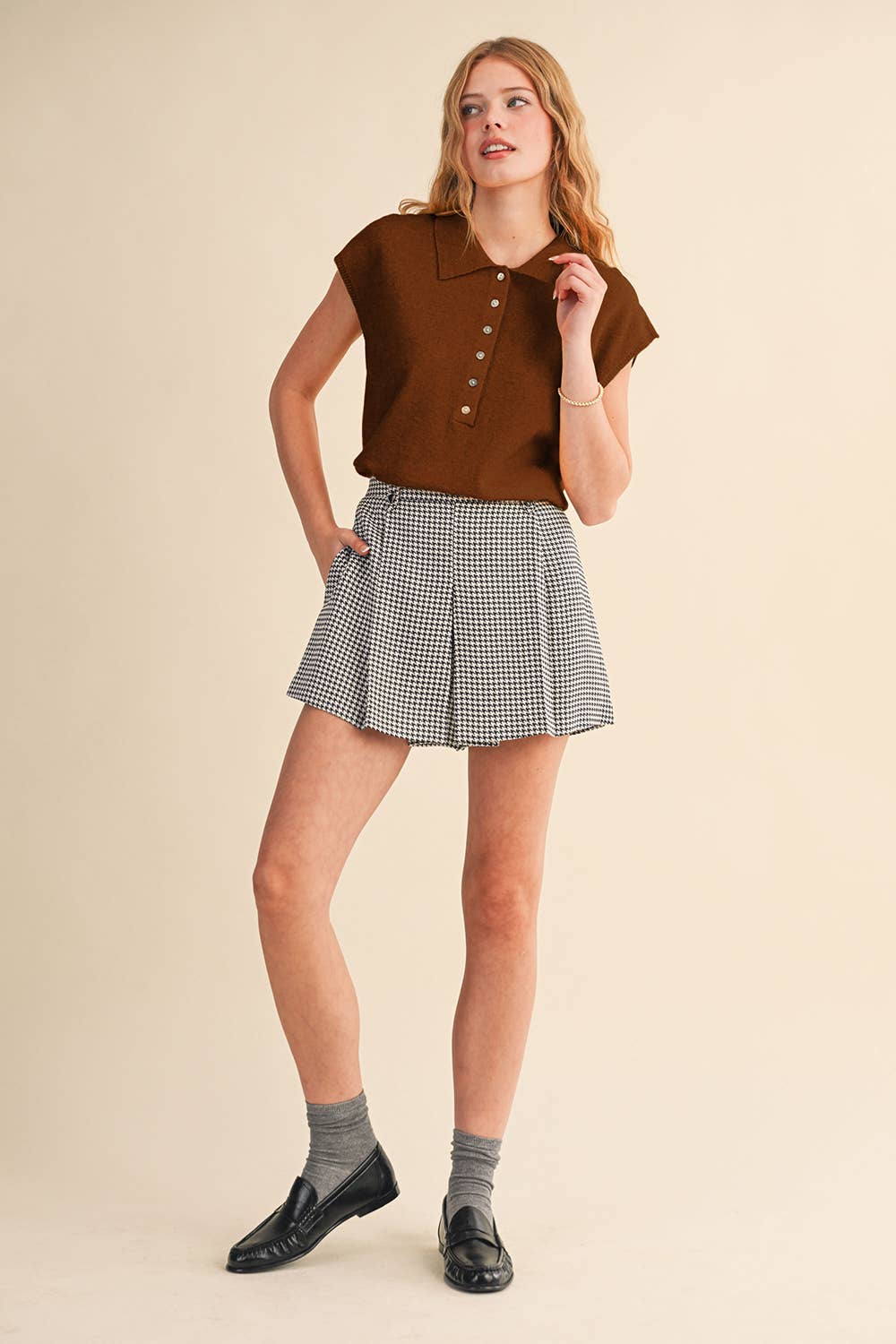 &MERCI – wholesale Tröjväst – Dam – ÄRMLÖS TRÖJA MED KRAGE MSW1123135