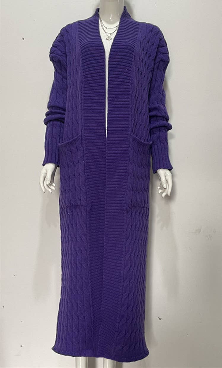 Productseeker - Wholesale Coat - Women's - CT037 Cozy Plus Size Long Knit Sweater Coat25