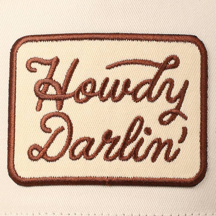 CAMO Howdy Darlin' Embroidery Patch Cap for wholesale on Faire