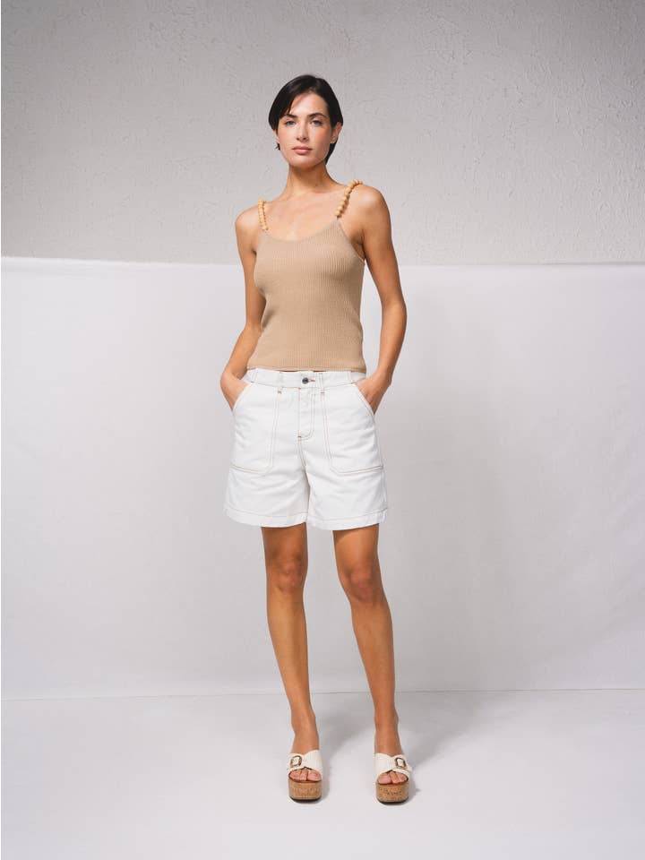 SMF - Wholesale Knit top – Women's - 249178 - Knitted top with ball straps