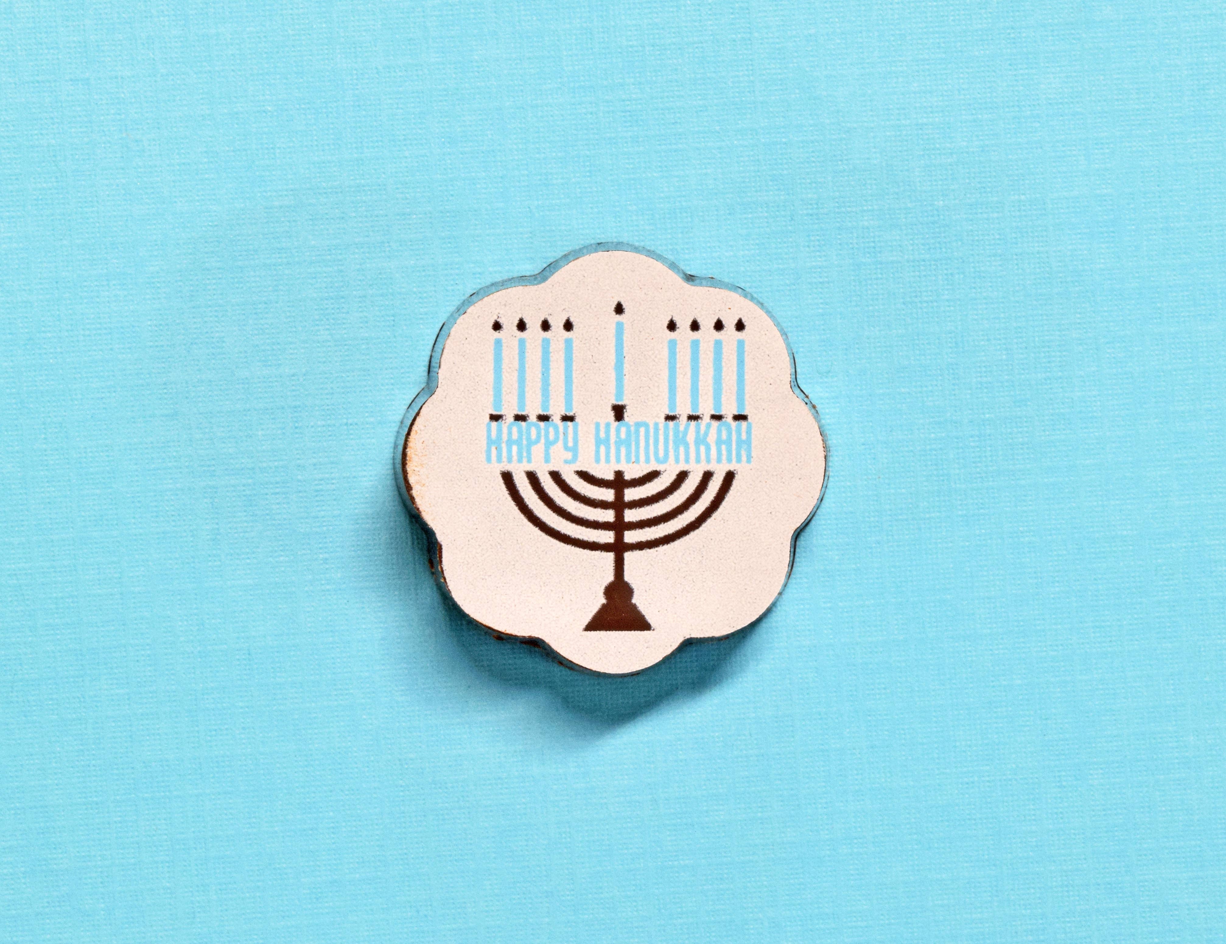 Chouquette - Wholesale Chocolate Box - Hanukkah Chocolate Covered Caramels - Box of 53