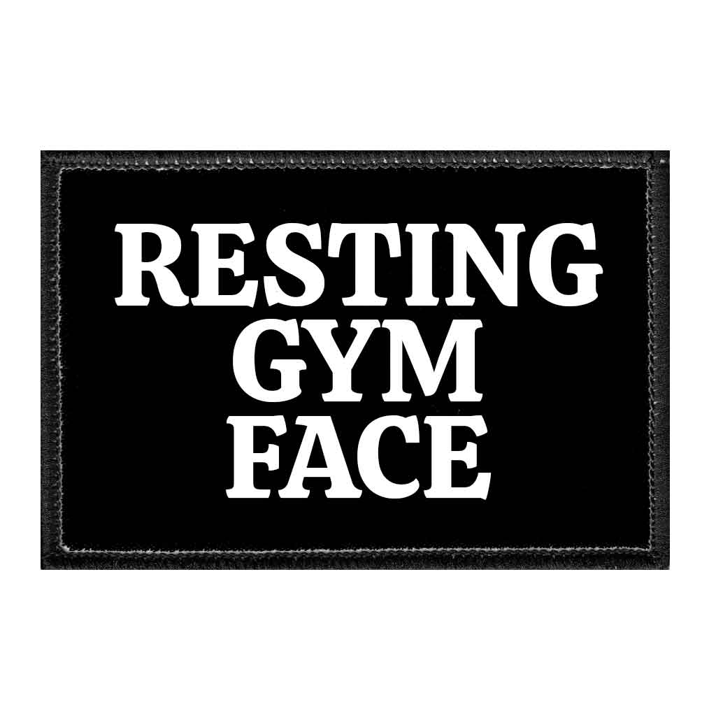 Pull Patch - Wholesale Patch - Resting Gym Face - Removable Patch0
