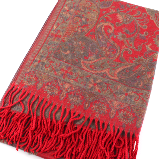 Pretty Persuasions - Wholesale Scarf - Women's - S23283 Paisley Sprigs Scarf13