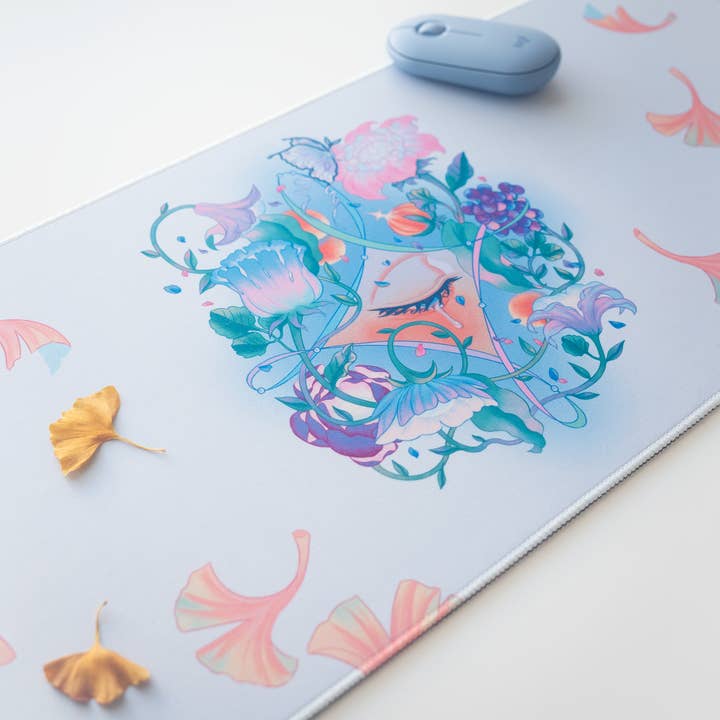 "Sugarplum" 12x31" Desk Mousepad Mat for wholesale by Prismono