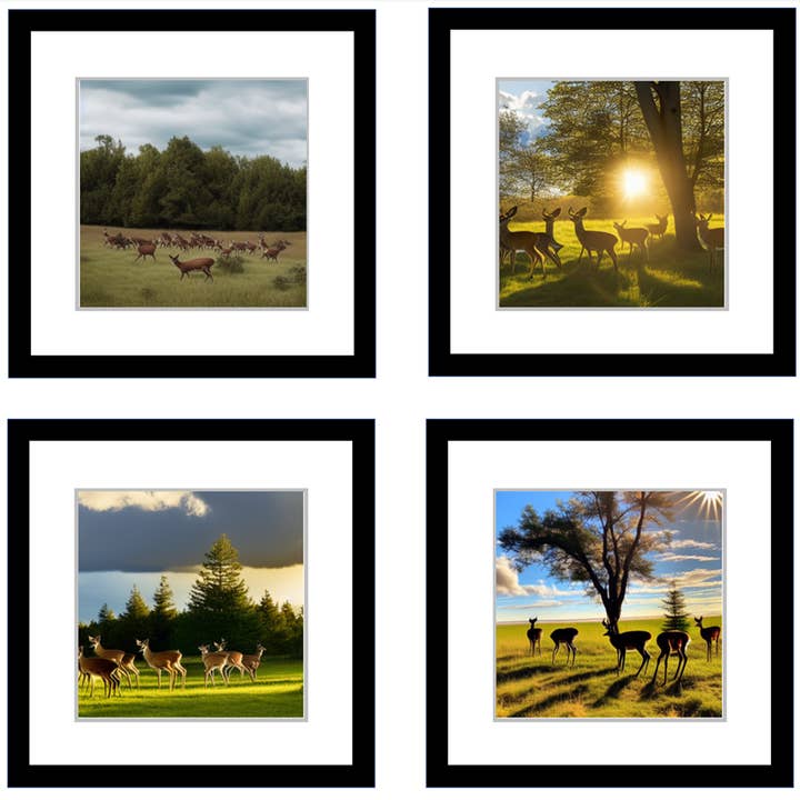 Evening At The Tree Line 4Pc Set for wholesale by Wishful Mammoth Wholesale Options