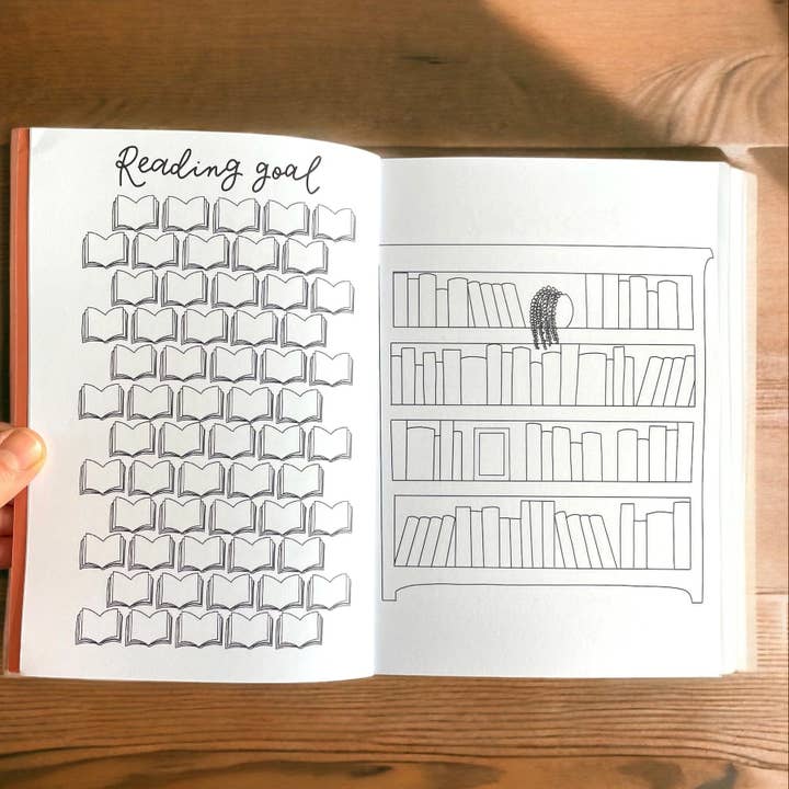 And Hope Designs - Wholesale Journal/Diary - Reading journal, sky blue pre-made pages book bullet journal