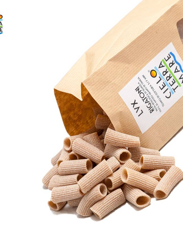 ORGANIC Pasta - LVX Rigatoni for wholesale by Azienda Agricola Cielo Terra Mare