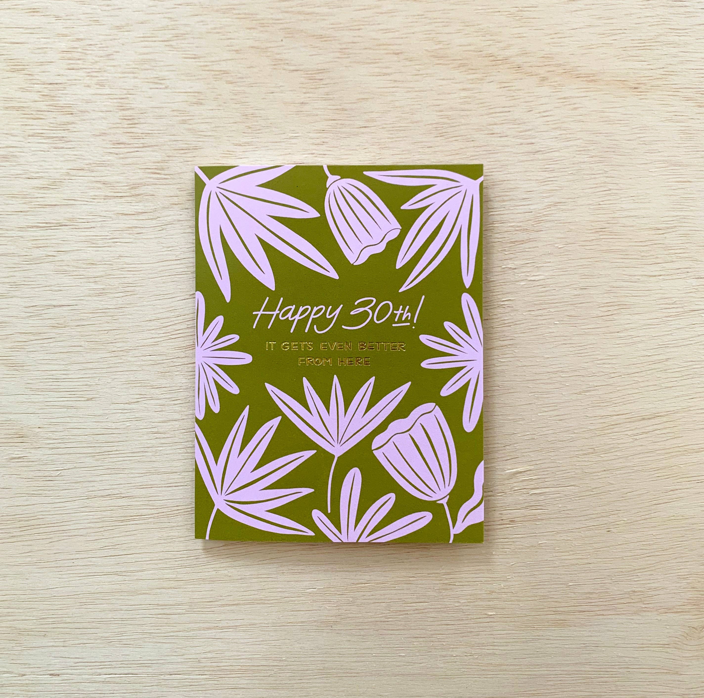 Odd Daughter Paper Co. - Vente Cartes d'anniversaire - 30e anniversaire - Carte d'anniversaire Milestone1