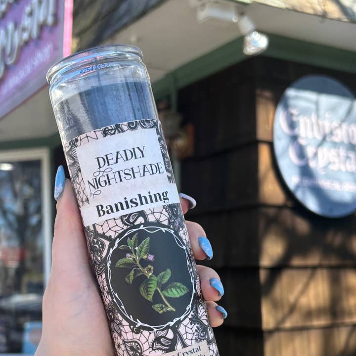 Deadly Nightshade Banishing Candle 7 Day Candle Scented And and other Purchase Wholesale 7 day candle jars. Free Returns & Net 60 Terms on Faire trending on Faire.