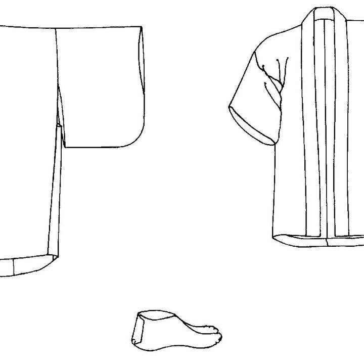 Folkwear – Engroshandel DIY-sysæt – 129 japanske Hapi & Haori - Syopskrift9