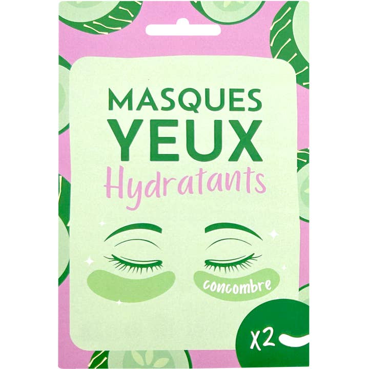 FRENCH TENDANCE - Wholesale Skincare Face Mask - Hydrating Eye Patches - Cucumber Scent - FT1