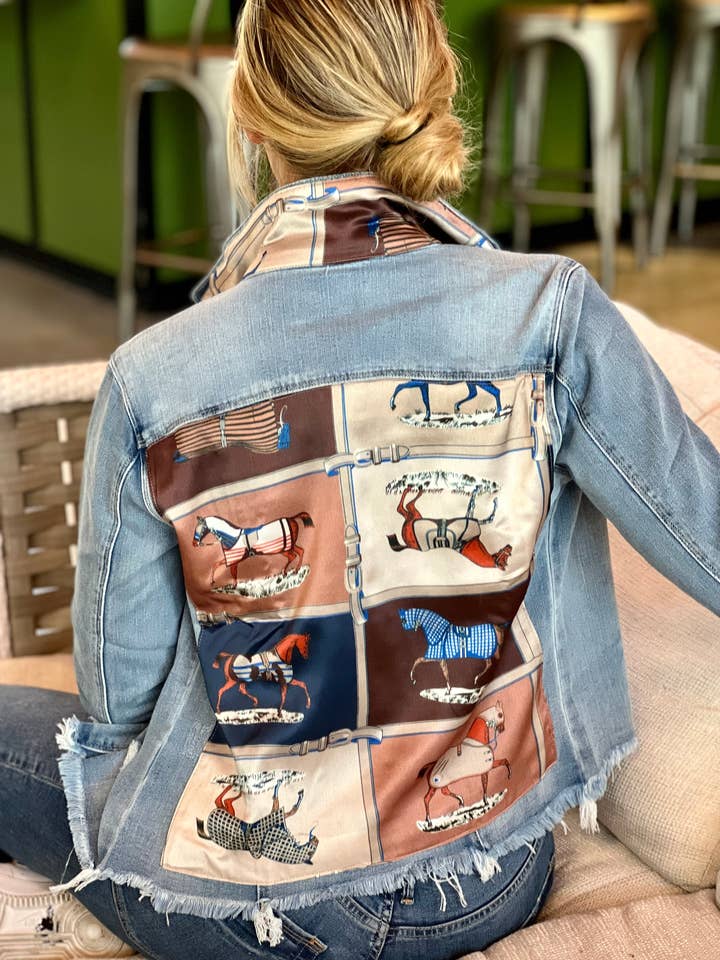 Stacy Bradley Design - Wholesale Denim Jacket - Women's - The Light Denim Jacket / Designer Horse0