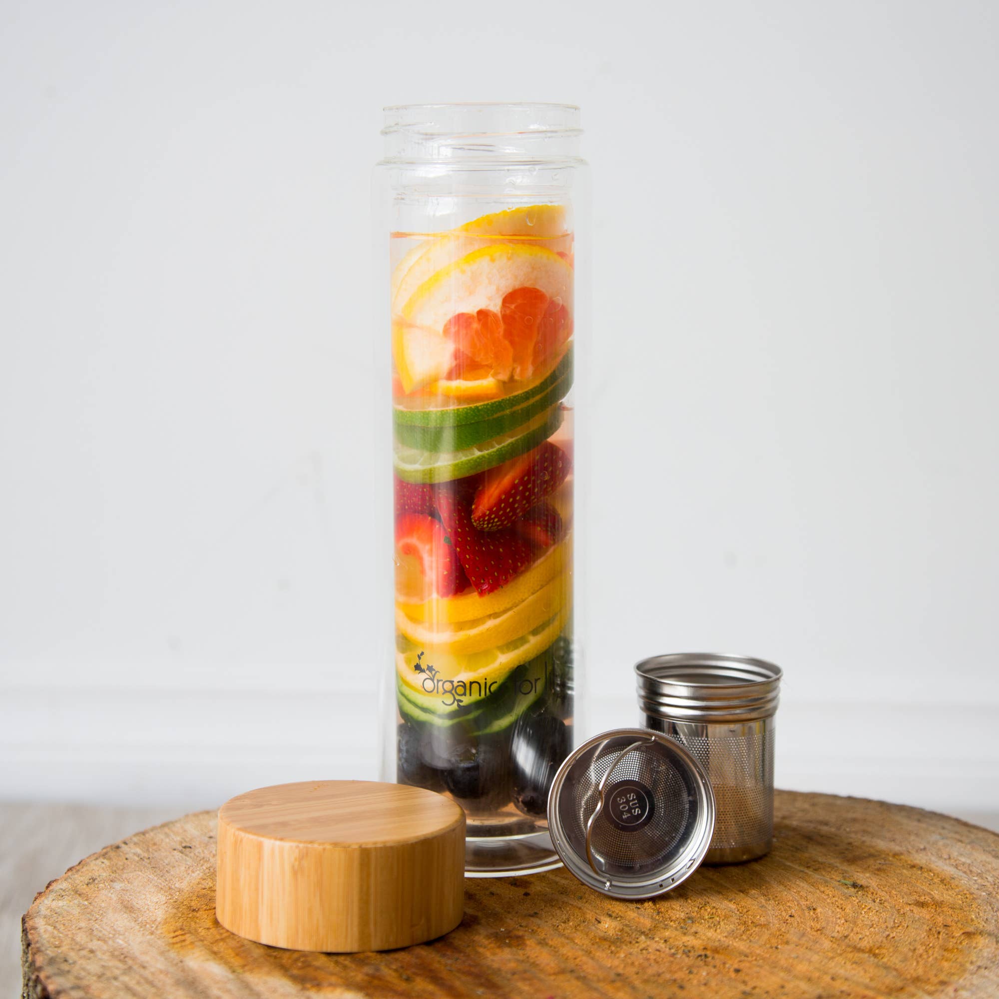 Organics for lily - Wholesale Tea pot - Glass Tea Bottle 400mL2