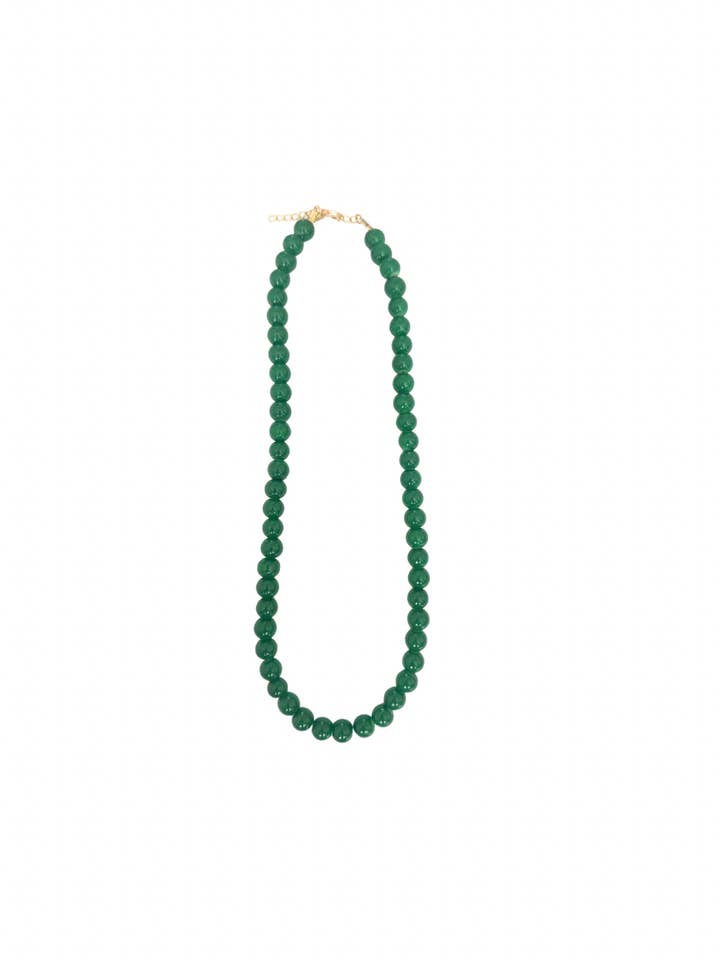 The Colette Necklace- Dark Green for wholesale by Coco's Beads and Co