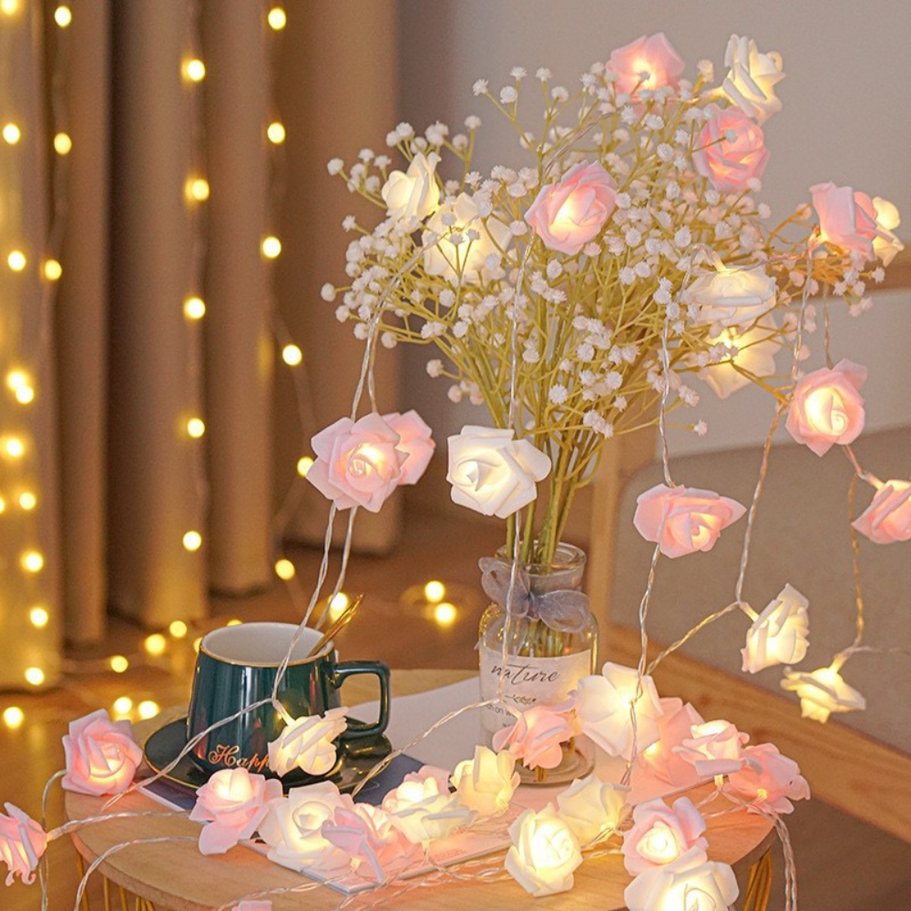 Moderny - Wholesale String Lights - Rose Flower Lights String2