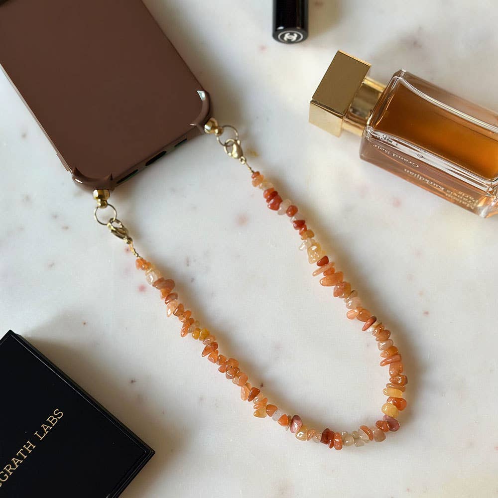 LOUIZ - Wholesale Phonecase Strap - LOUIZ Phone Cord Orange Jade0