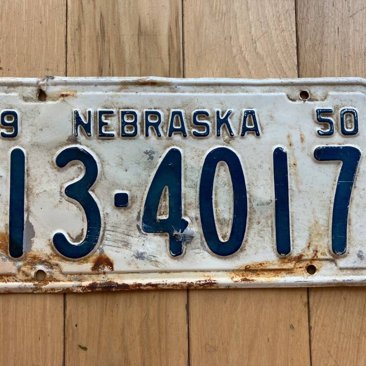 1950 Nebraska License Plate for wholesale by RusticPlates
