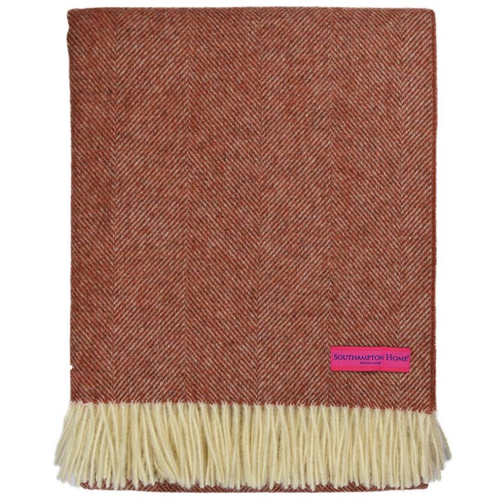 Prince of Scots - Wholesale Throw blanket - Southampton Home Shetland Lambswool Herringbone Throw6
