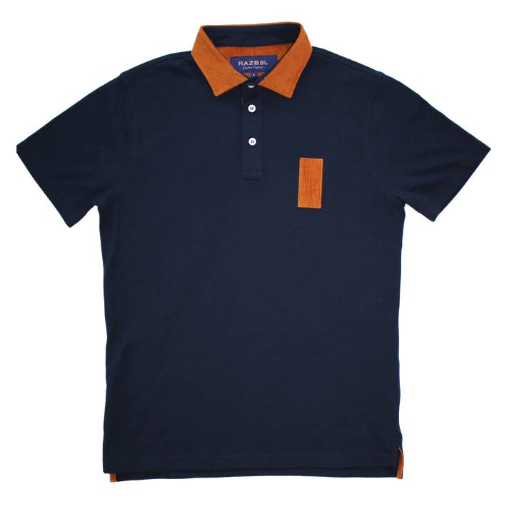 Textura Unius Marine Polo for wholesale by Razbel